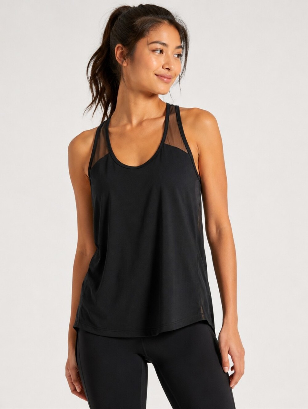 Fabletics Women's Athletic Black Tank Top